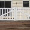 Riverside Railing double gates on wood deck